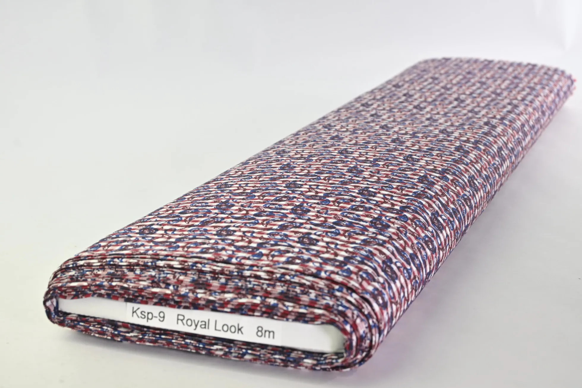 Stretch katoen – Paisley gingham