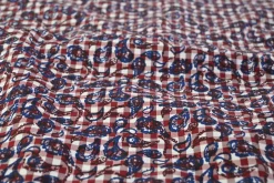 Stretch katoen – Paisley gingham