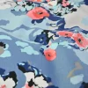 Stretch katoen – Soft blue army & flowers
