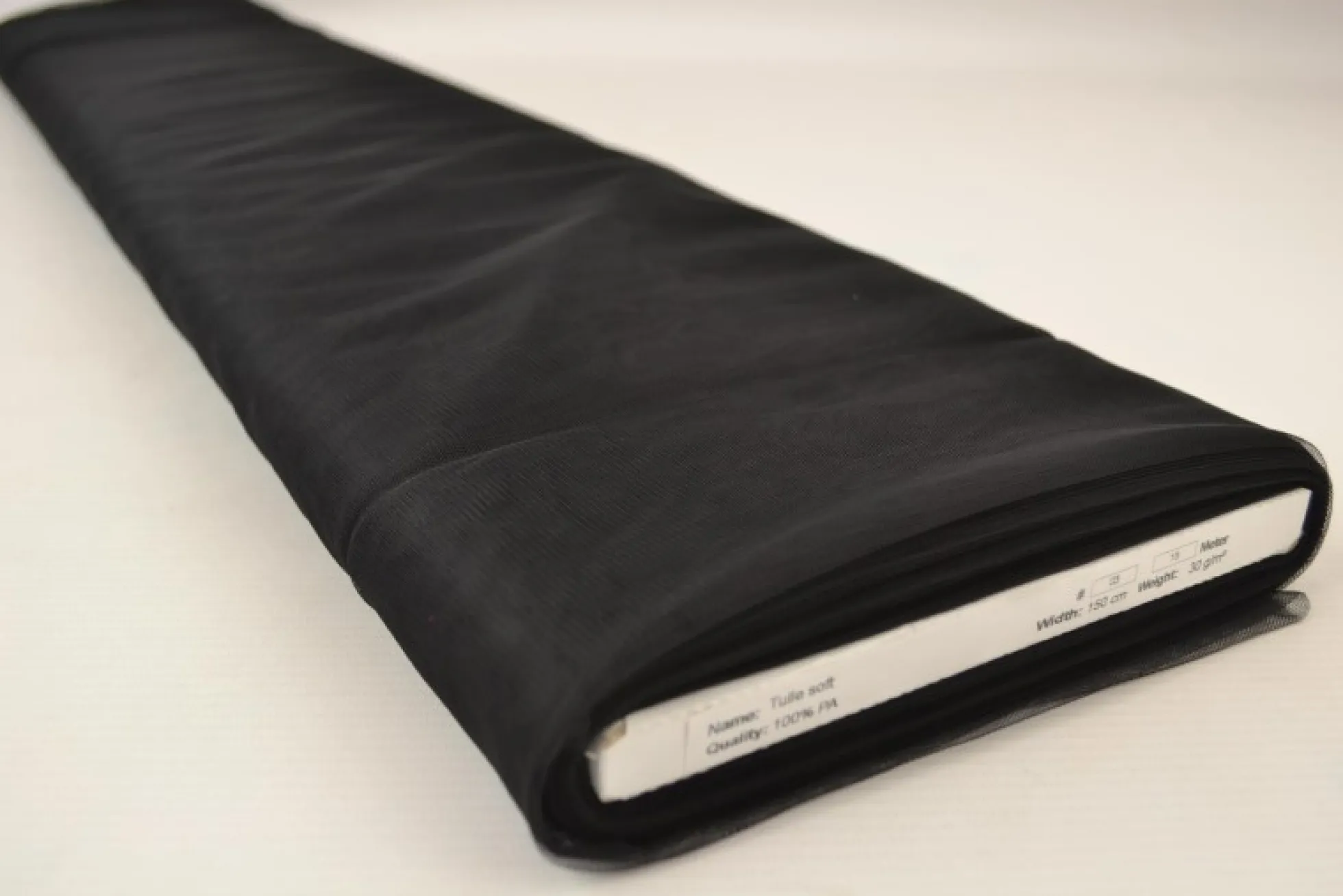 Stretch Tule: Zwart