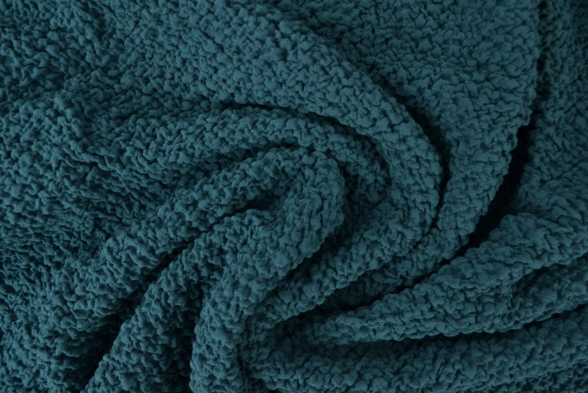 Stretch viscose bouclé – Donker oudgroen