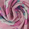 Sweaterstof / Jogging alpenfleece – Eenhoorn cupcakes roze