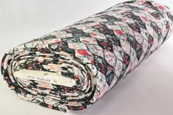 Sweaterstof / Jogging alpenfleece – Floral Mosaic Ivory