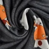 Sweaterstof / Jogging alpenfleece – Koetjes donkergrijs