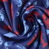 Sweaterstof / Jogging alpenfleece – Zeedieren donkerblauw