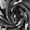 Sweaterstof / Jogging alpenfleece – Panda donkergrijs