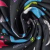 Sweaterstof / Jogging alpenfleece – Dino’s zwart