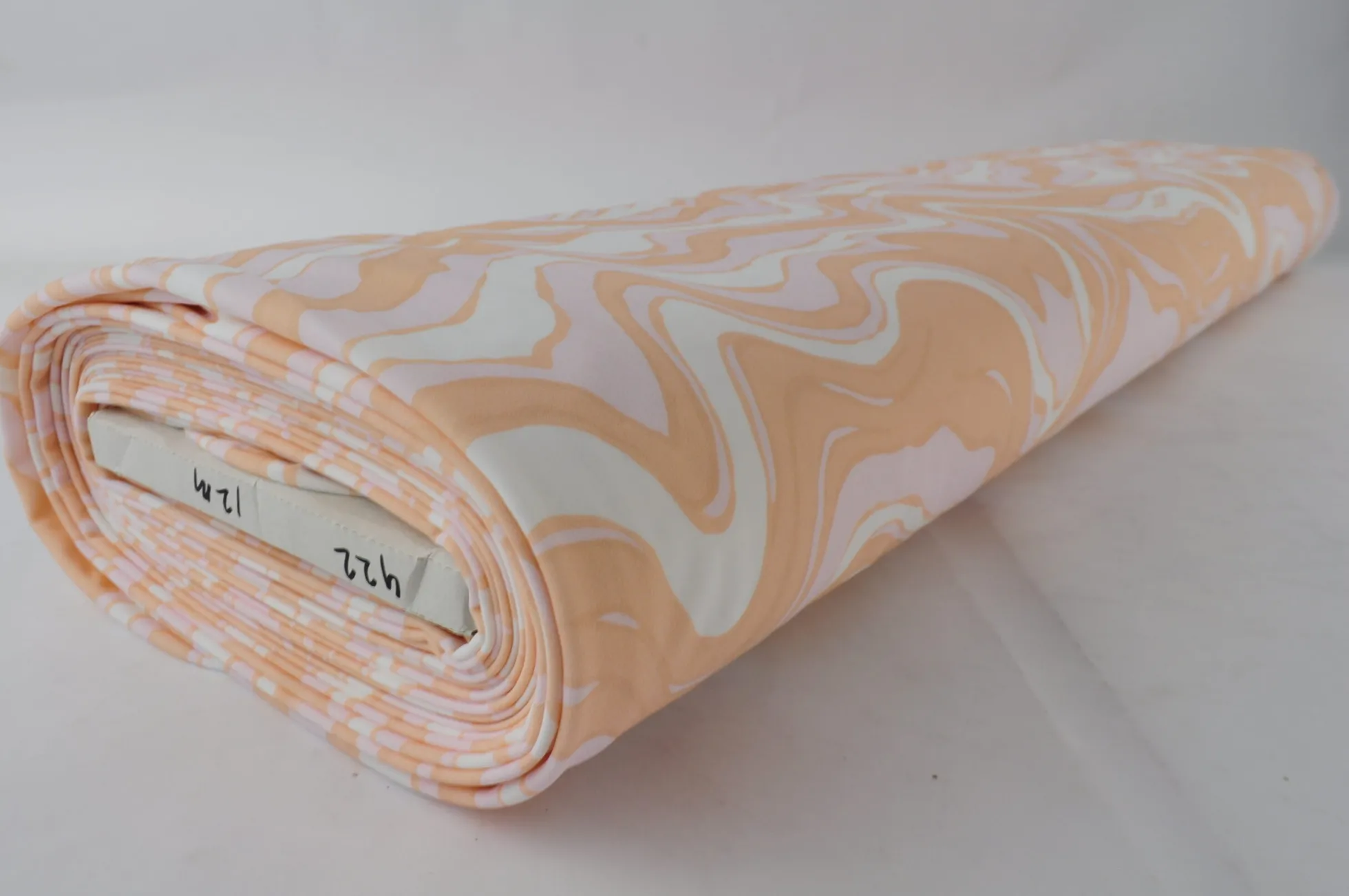 Travelstof – Beige & pink marble flow