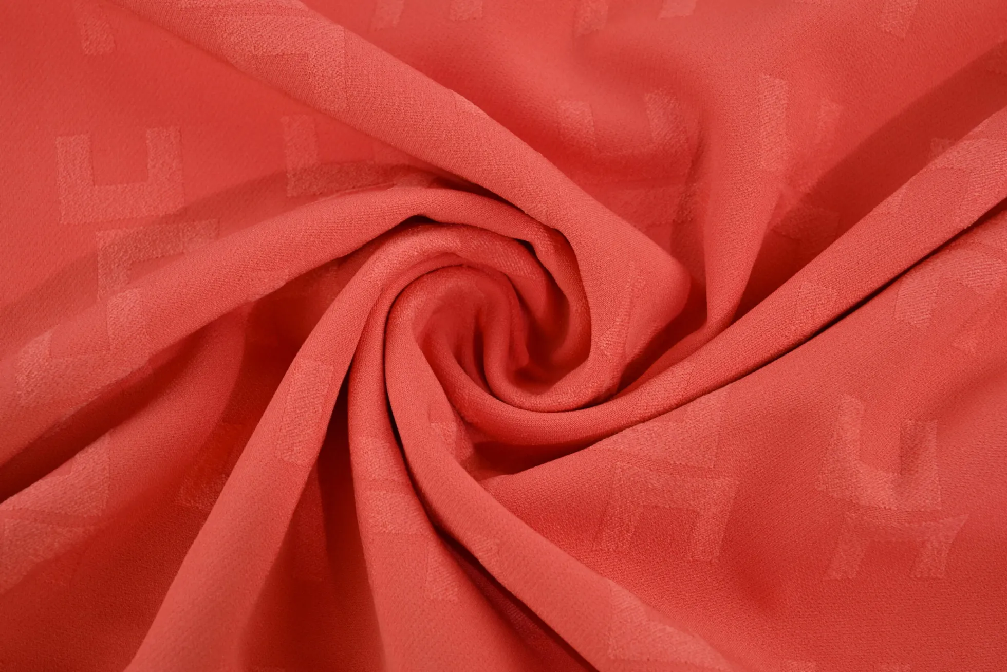 Travelstof – Koraalroze jacquard