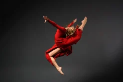 Tricot voering / Charmeuse: Rood