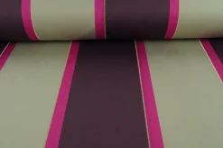 Verduisteringsstof – Gestreept cassis / taupe