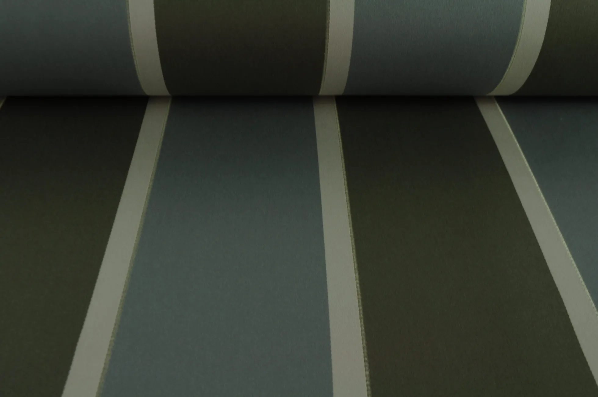 Verduisteringsstof – Gestreept taupe / oudgroen