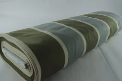 Verduisteringsstof – Gestreept taupe / oudgroen