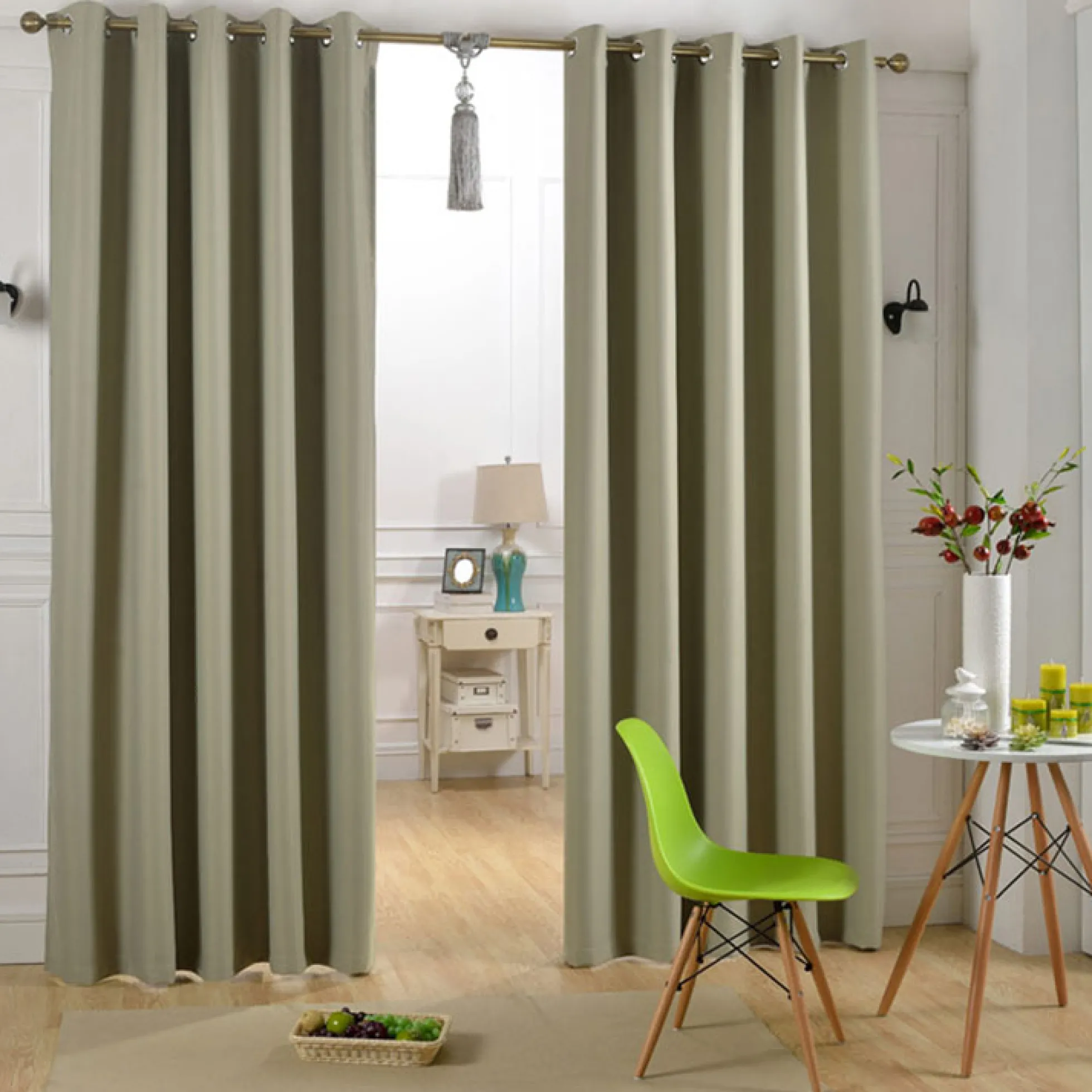 Verduisteringsstof: Vintage groen