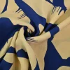 Viscose – Banana leaves blue