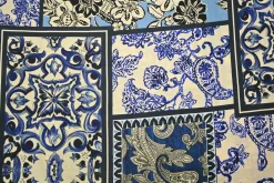 Viscose – Boho bloom indigo blue