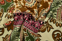 Viscose – Boho bloom olive