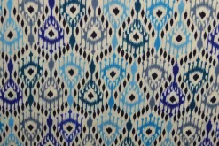 Viscose – Boho ikat blue