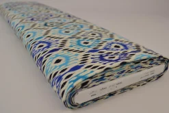 Viscose – Boho ikat blue