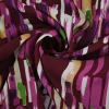 Viscose – Burgundy & pink strokes