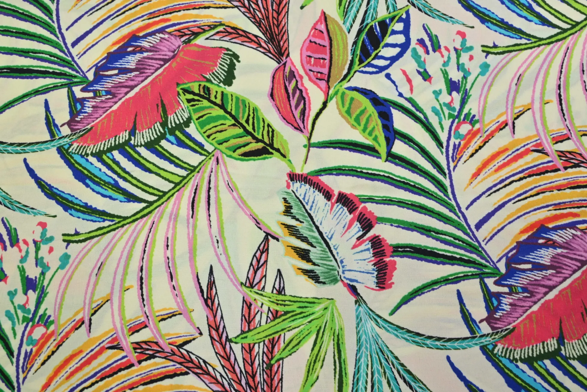 Viscose crêpe – Colorful jungle