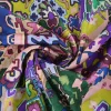 Viscose crêpe satijn – Bohemian mosaic