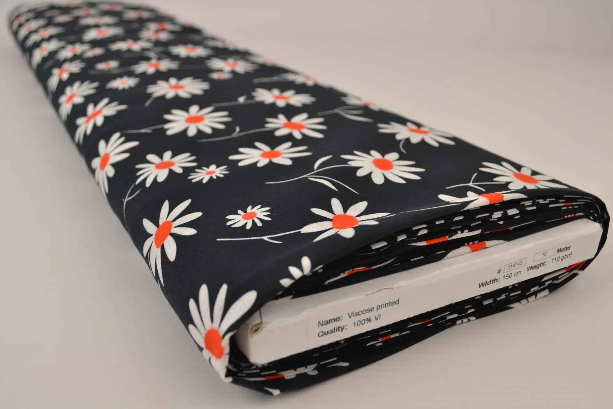 Viscose – Daisy breeze black
