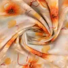 Viscose digitaal – Bright orange blossom