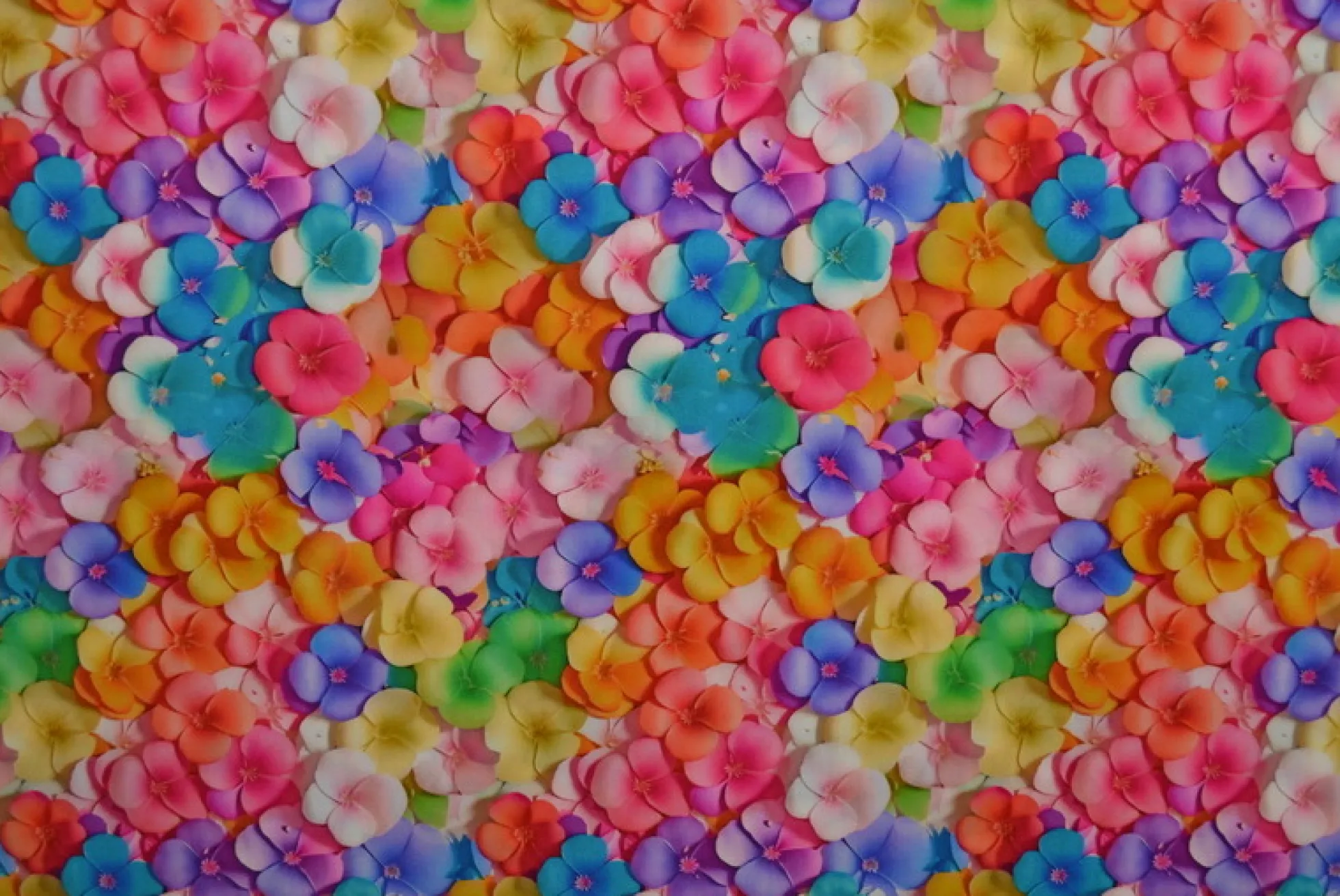 Viscose digitaal – Colorful flowers allover