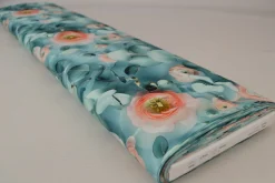 Viscose digitaal – Eucalyptus rose