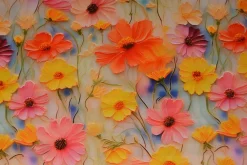 Viscose digitaal – Wild meadow pastel
