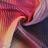 Viscose EcoVero – Glossy waves fuchsia & purple