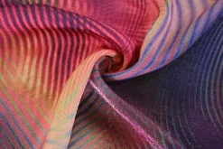 Viscose EcoVero – Glossy waves fuchsia & purple