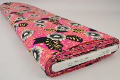 Viscose – Flower art pink