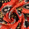 Viscose – Flower art red