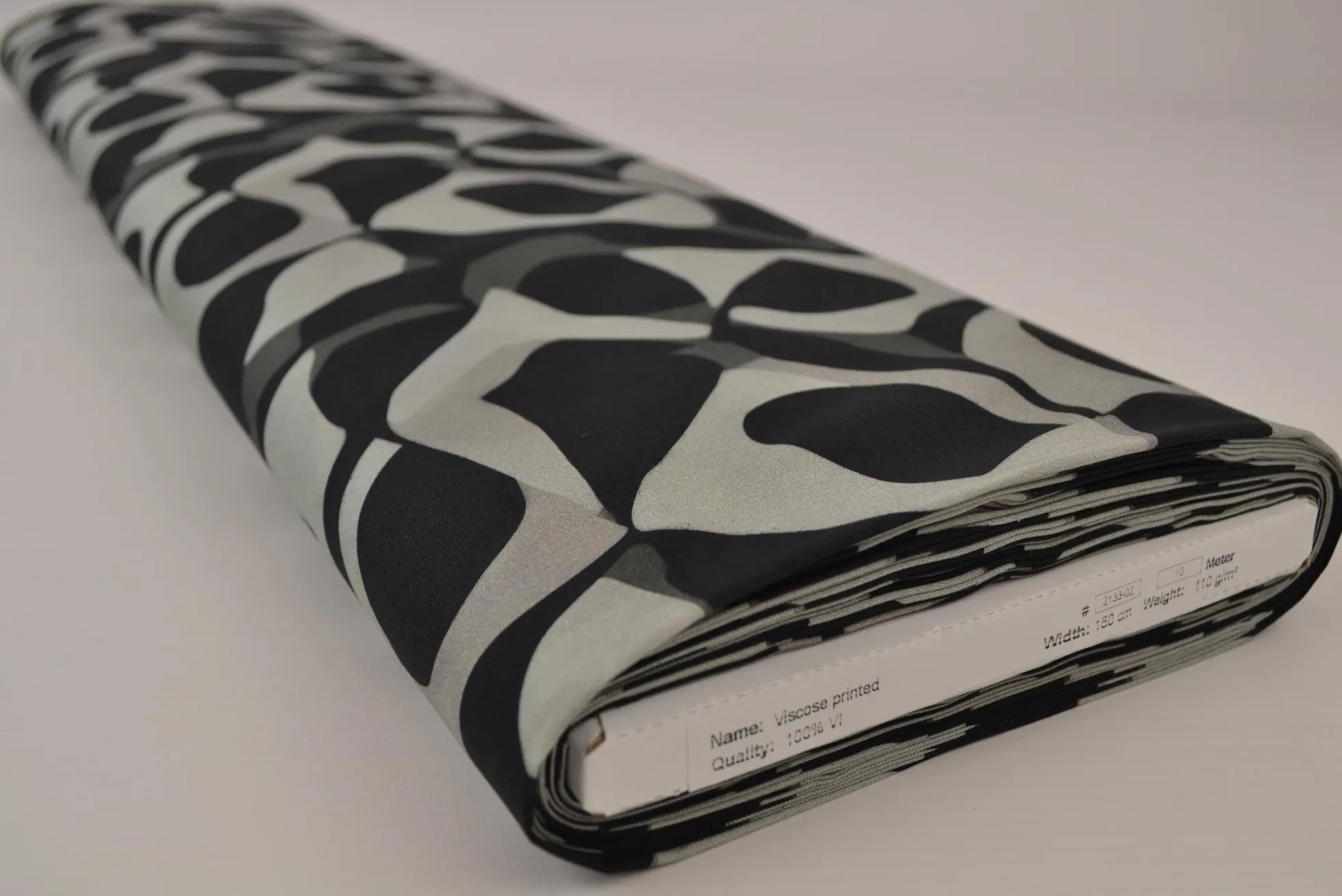 Viscose – Flow shapes grey