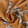 Viscose – Grey flower on camel