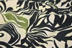 Viscose-katoen twill – Olive noir