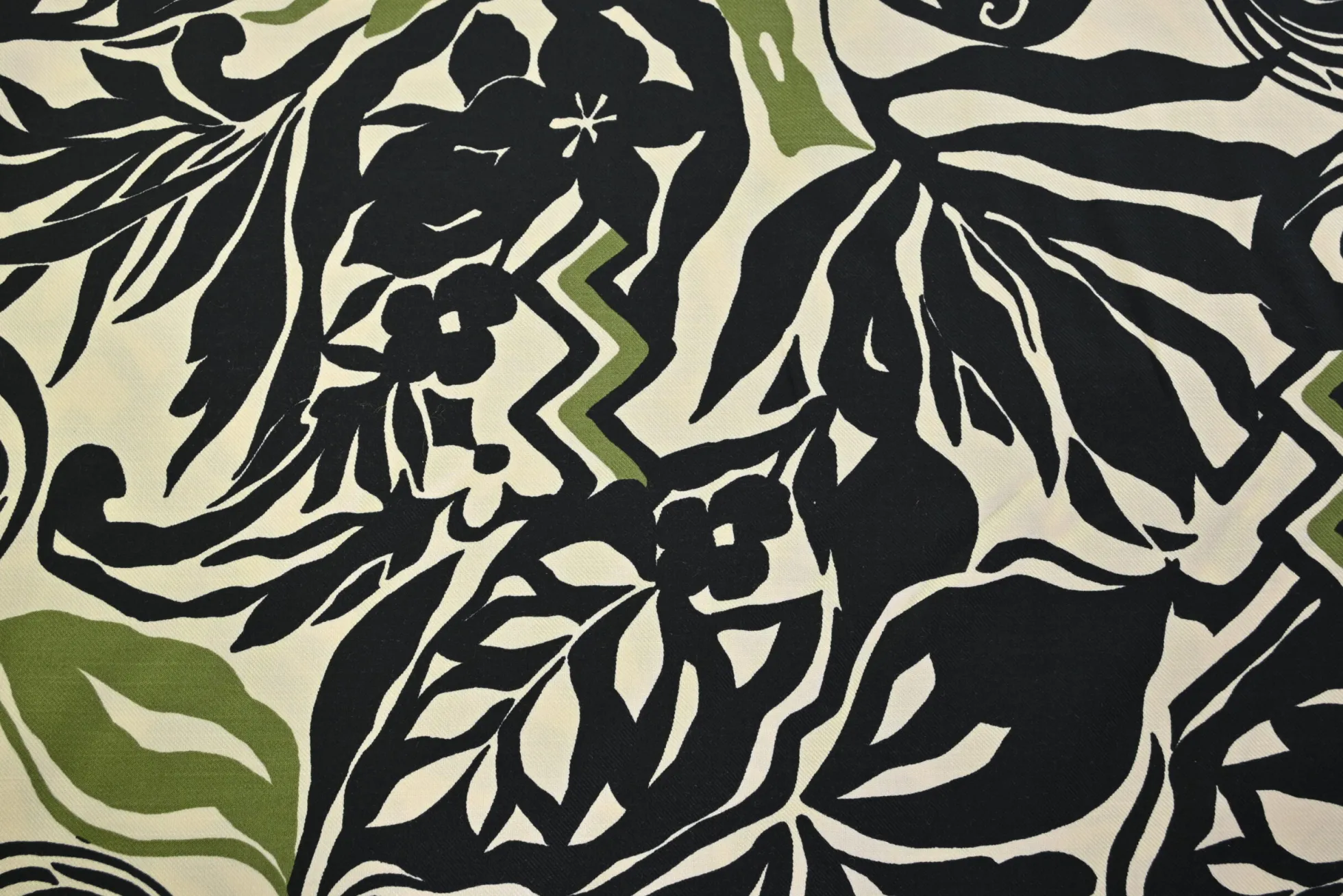 Viscose-katoen twill – Olive noir