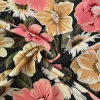 Viscose met stretch – Bloom noir