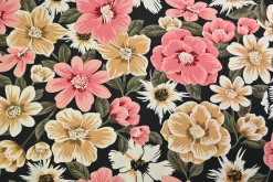 Viscose met stretch – Bloom noir