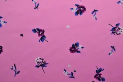 Viscose – Pink roses