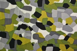Viscose tricot – Abstract Olive Mosaic