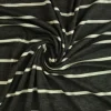 Viscose tricot  – Antraciet en gebroken wit gestreept