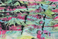Viscose tricot – Aqua Abstract Fusion