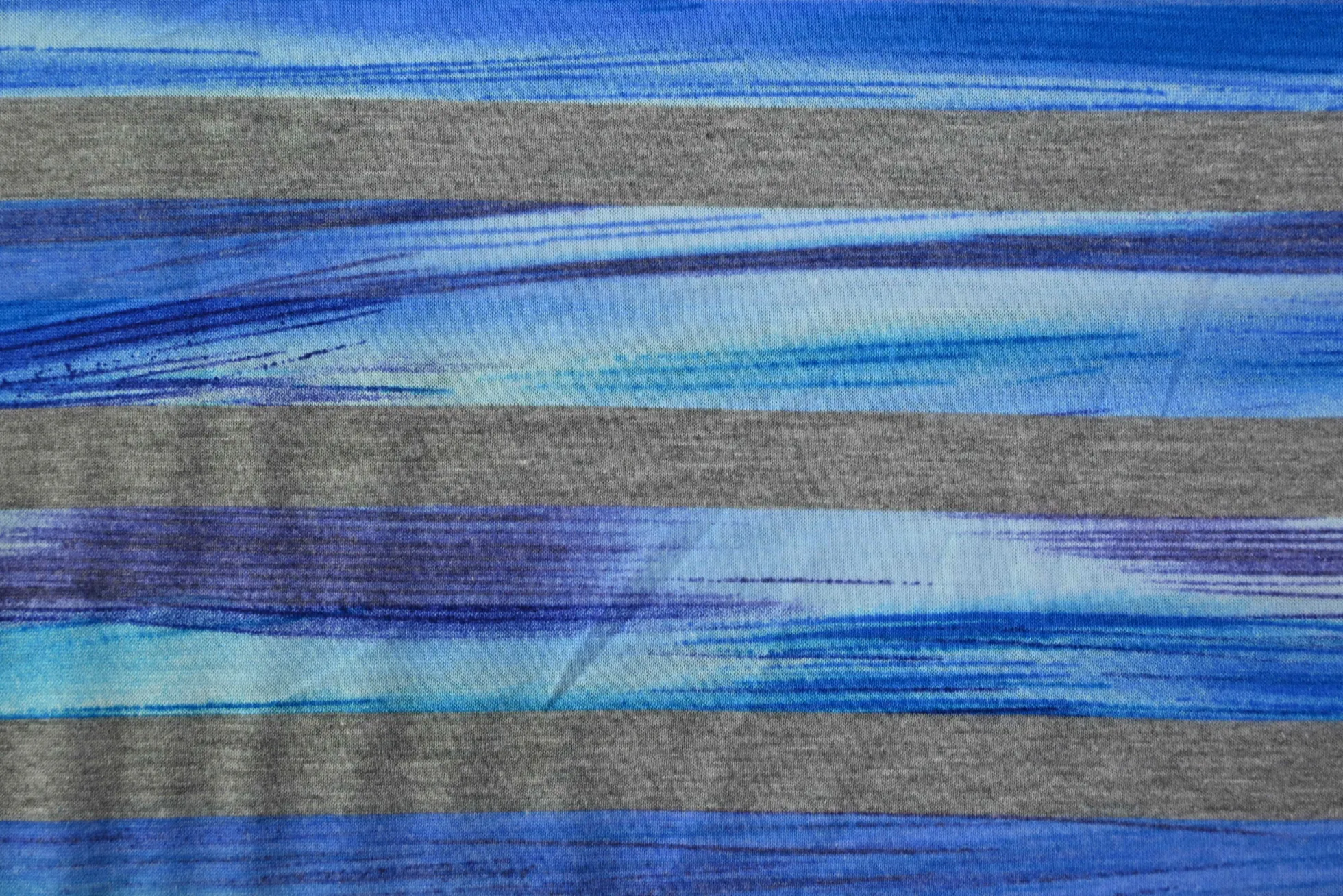 Viscose tricot – Blue Ocean Strokes