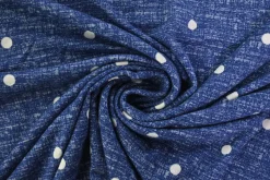Viscose tricot – Classic Indigo Polka Dot
