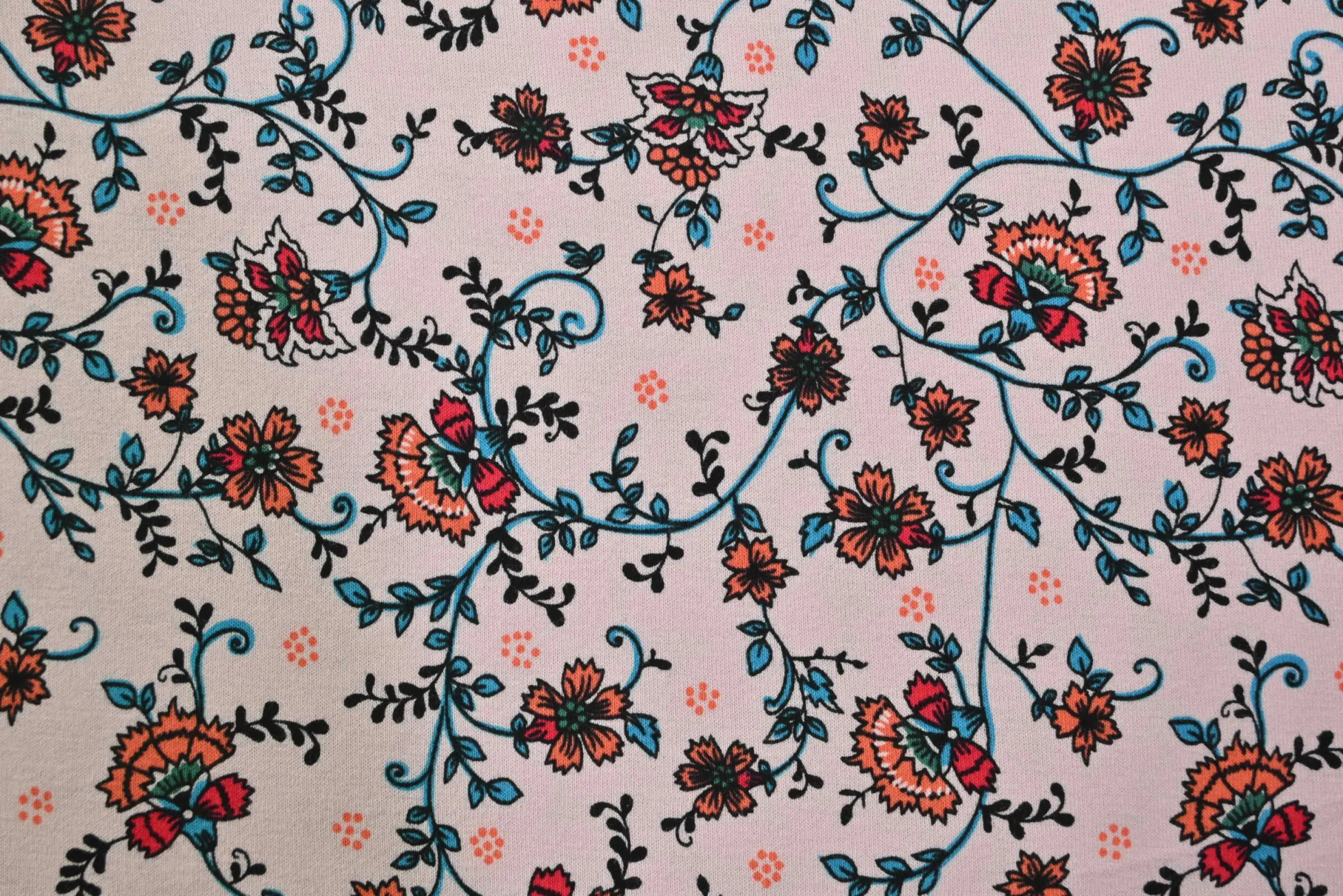 Viscose tricot – Coral Vine Charm