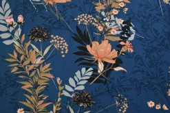 Viscose tricot – Dark petrol Wild Bloom
