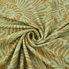 Viscose tricot – Desert petal dark ochre & light denim